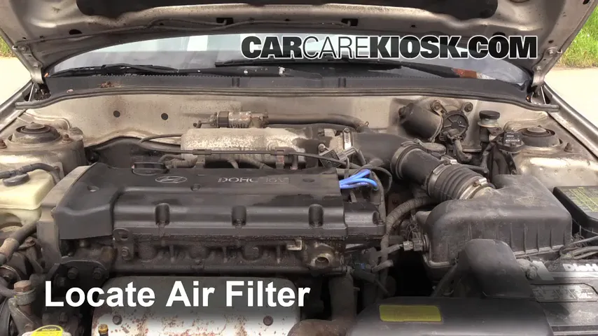 1999 Hyundai Elantra GL 2.0L 4 Cyl. Sedan (4 Door) Air Filter (Engine)